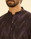 Manyavar Men Exquisite Purple Kurta