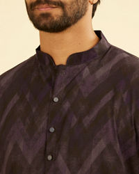 Manyavar Men Exquisite Purple Kurta