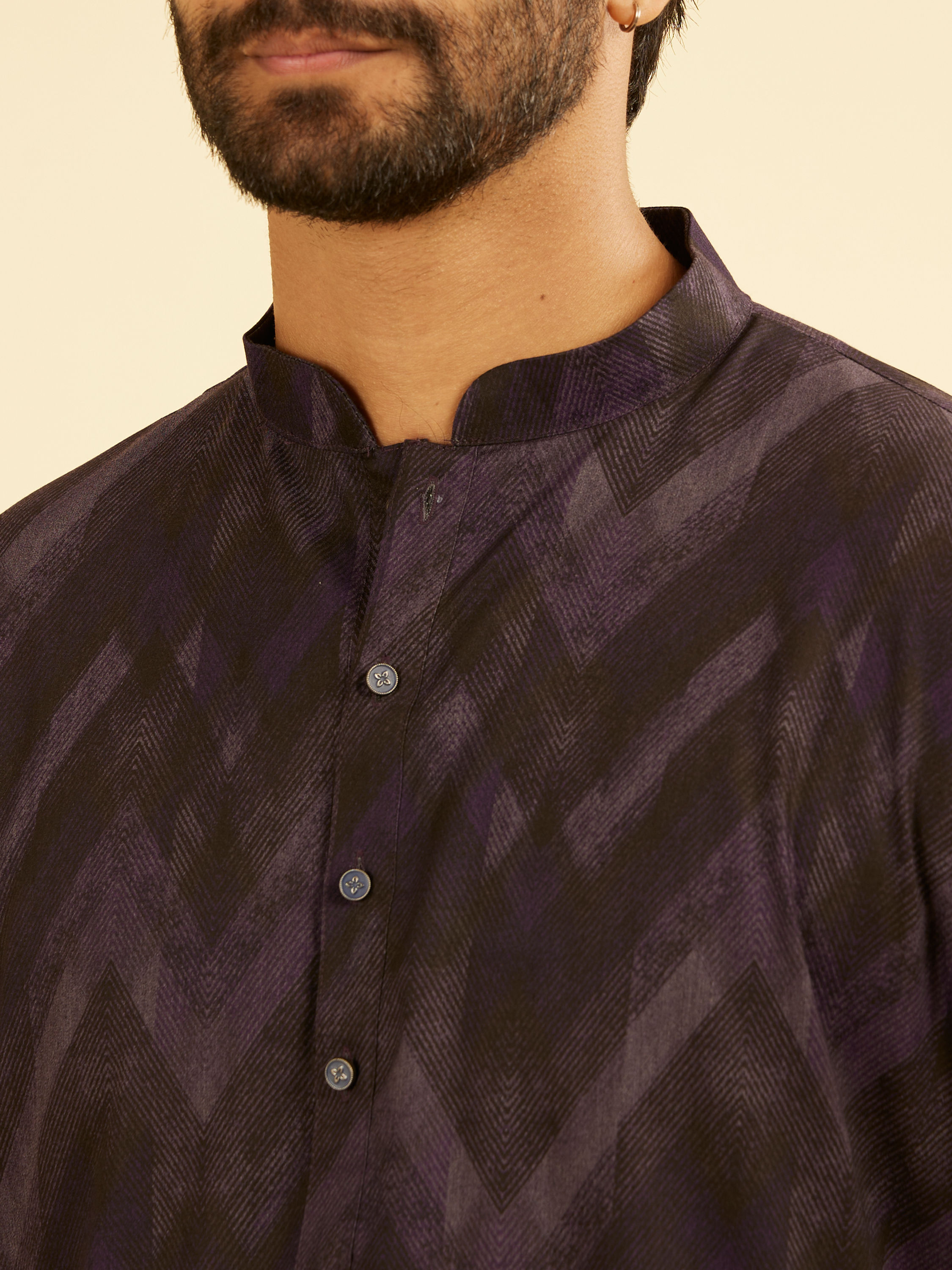 Manyavar Men Exquisite Purple Kurta