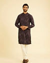 Manyavar Men Exquisite Purple Kurta