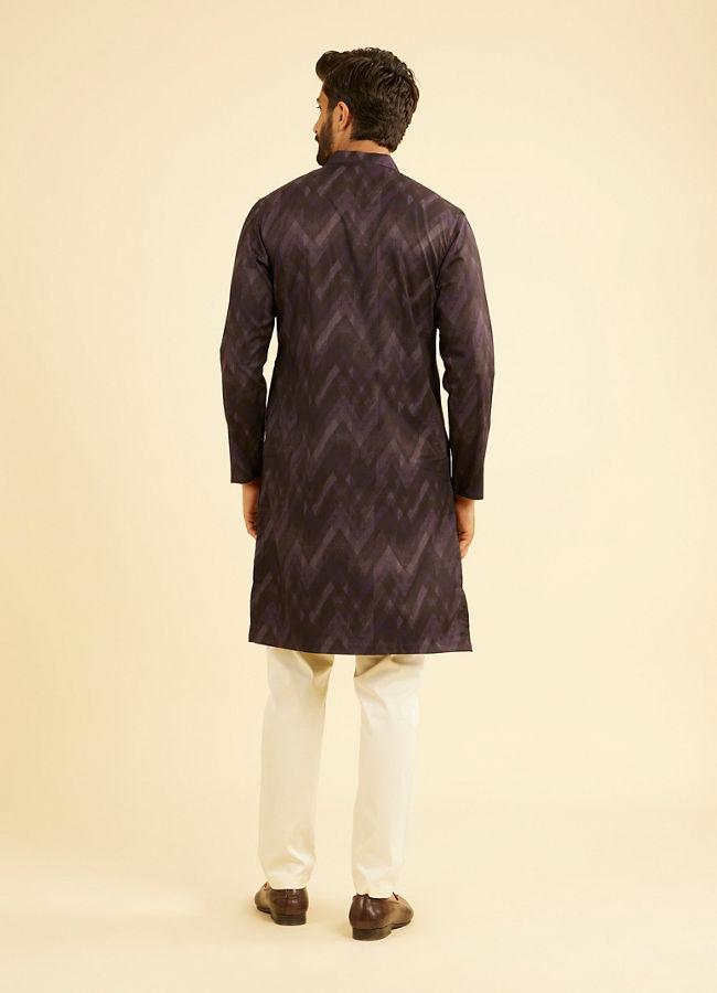 Manyavar Men Exquisite Purple Kurta