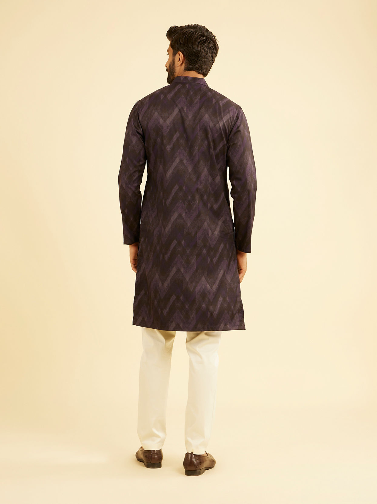 Manyavar Men Exquisite Purple Kurta