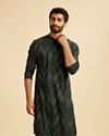 Manyavar Men Lush Teal Green Kurta