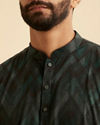 Manyavar Men Lush Teal Green Kurta