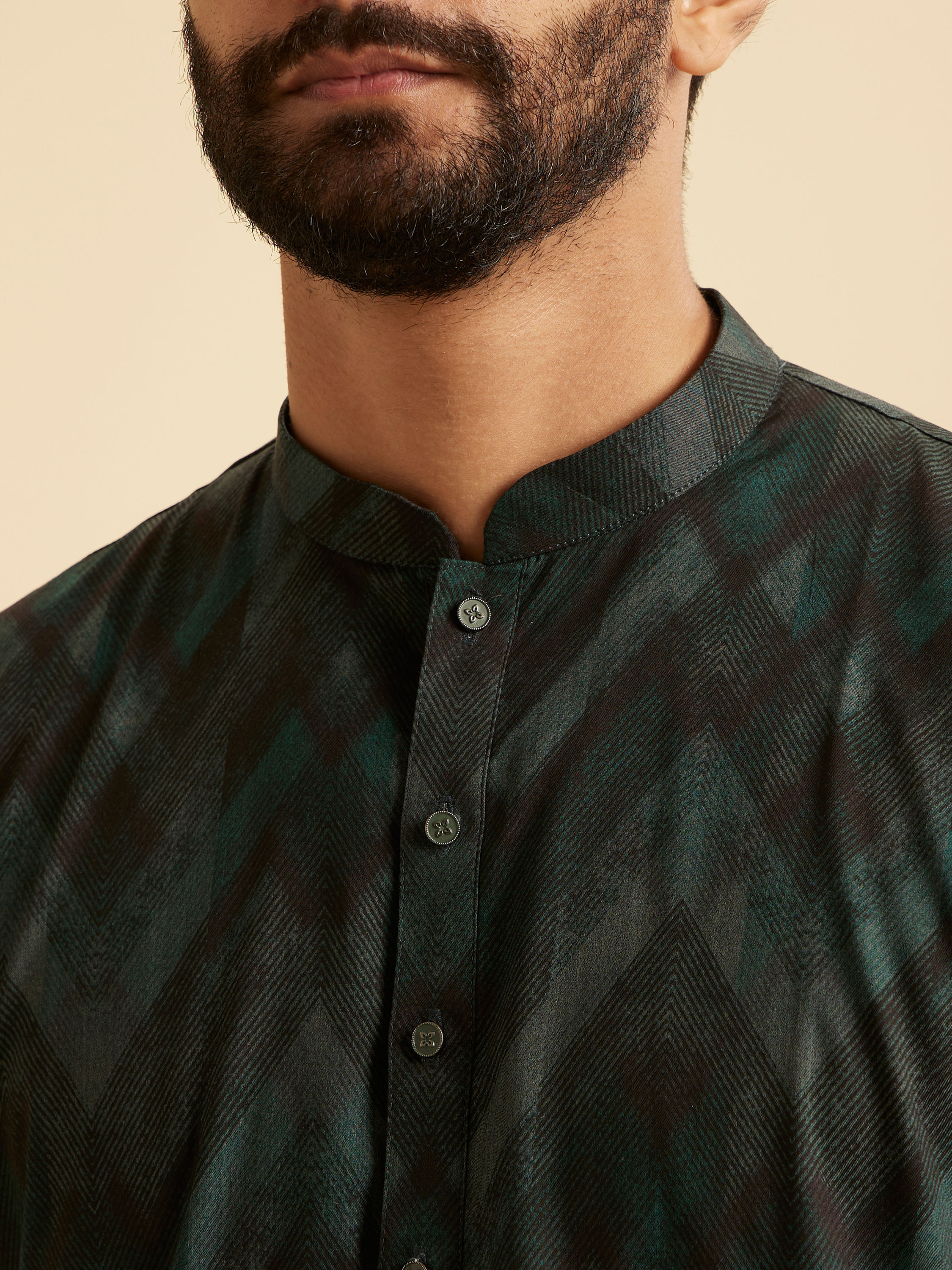 Manyavar Men Lush Teal Green Kurta