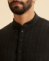 Manyavar Men Black Mid-Length Kurta for Men