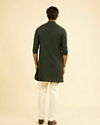 Manyavar Men Verdant Elegance Mid Length Kurta