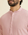 Manyavar Men Dusty Pink Elegance Kurta