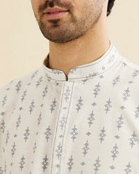 Manyavar Men Elegant White Kurta