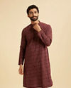 Maroon Majesty Cotton Kurta