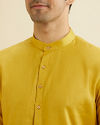 Manyavar Men Mustard Charm Cotton Kurta image number 1