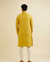 Manyavar Men Mustard Charm Cotton Kurta image number 4