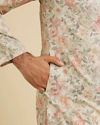 Manyavar Men Opulent Peach Kurta Ensemble