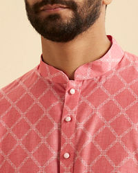 Manyavar Men Coral Radiance Kurta
