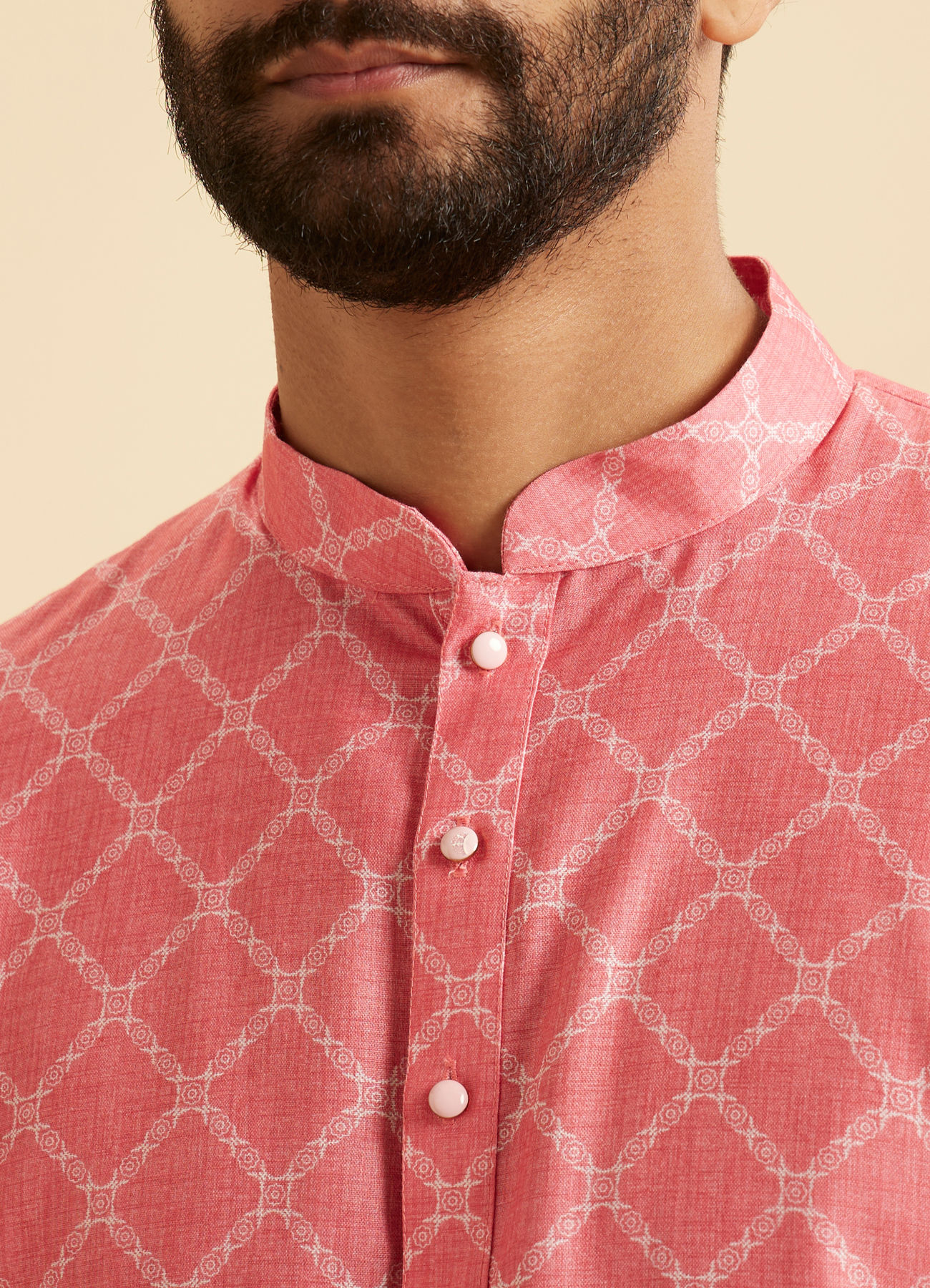 Manyavar Men Coral Radiance Kurta