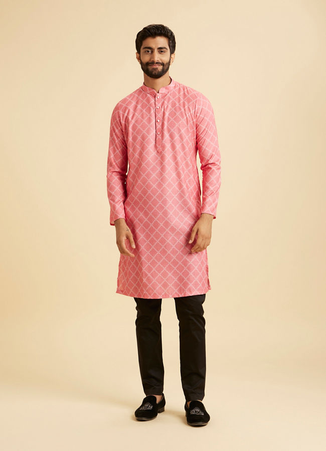 Manyavar Men Coral Radiance Kurta