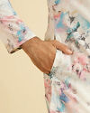 Manyavar Men Warm White Elegance Kurta
