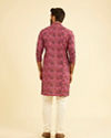 Manyavar Men Regal Pink Cotton Kurta