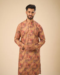 Manyavar Men Majestic Mustard Kurta