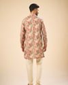 Manyavar Men Beige Mid Length Kurta Splendor