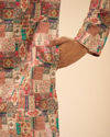 Manyavar Men Beige Mid Length Kurta Splendor