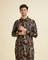 Black Spandex Kurta Mid Length Kurta