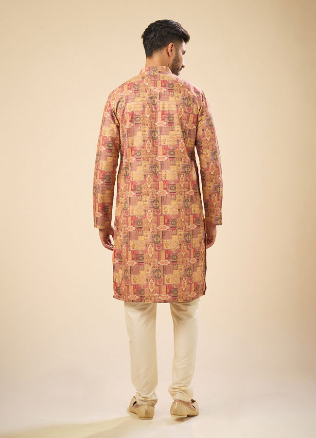 Manyavar Men Majestic Mustard Kurta