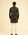 Manyavar Men Royal Blue Mid Length Kurta