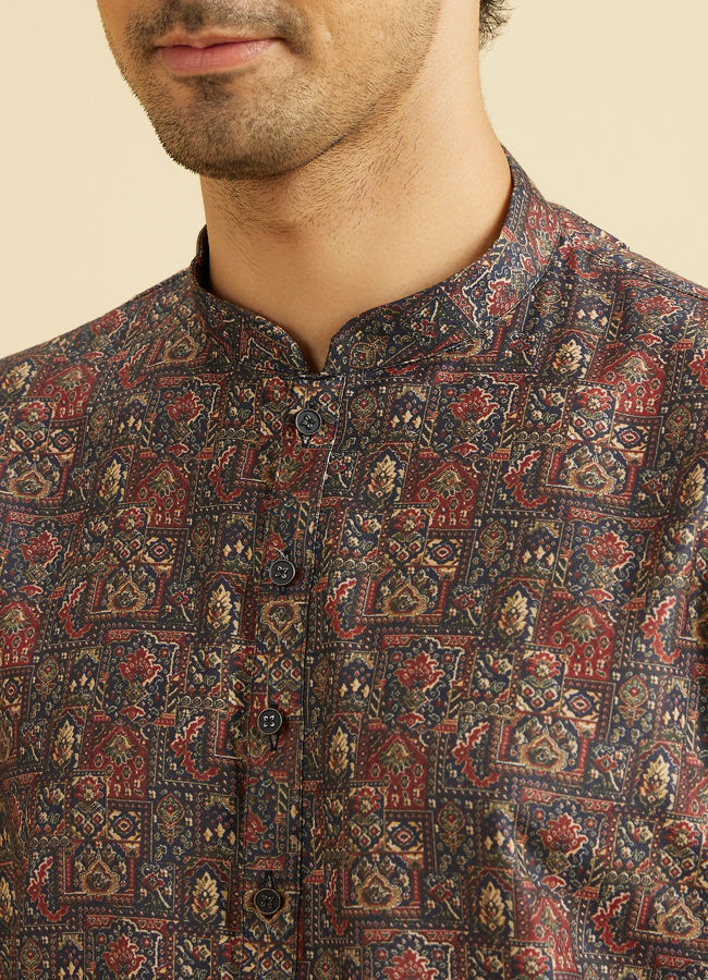 Manyavar Men Sapphire Charm Kurta