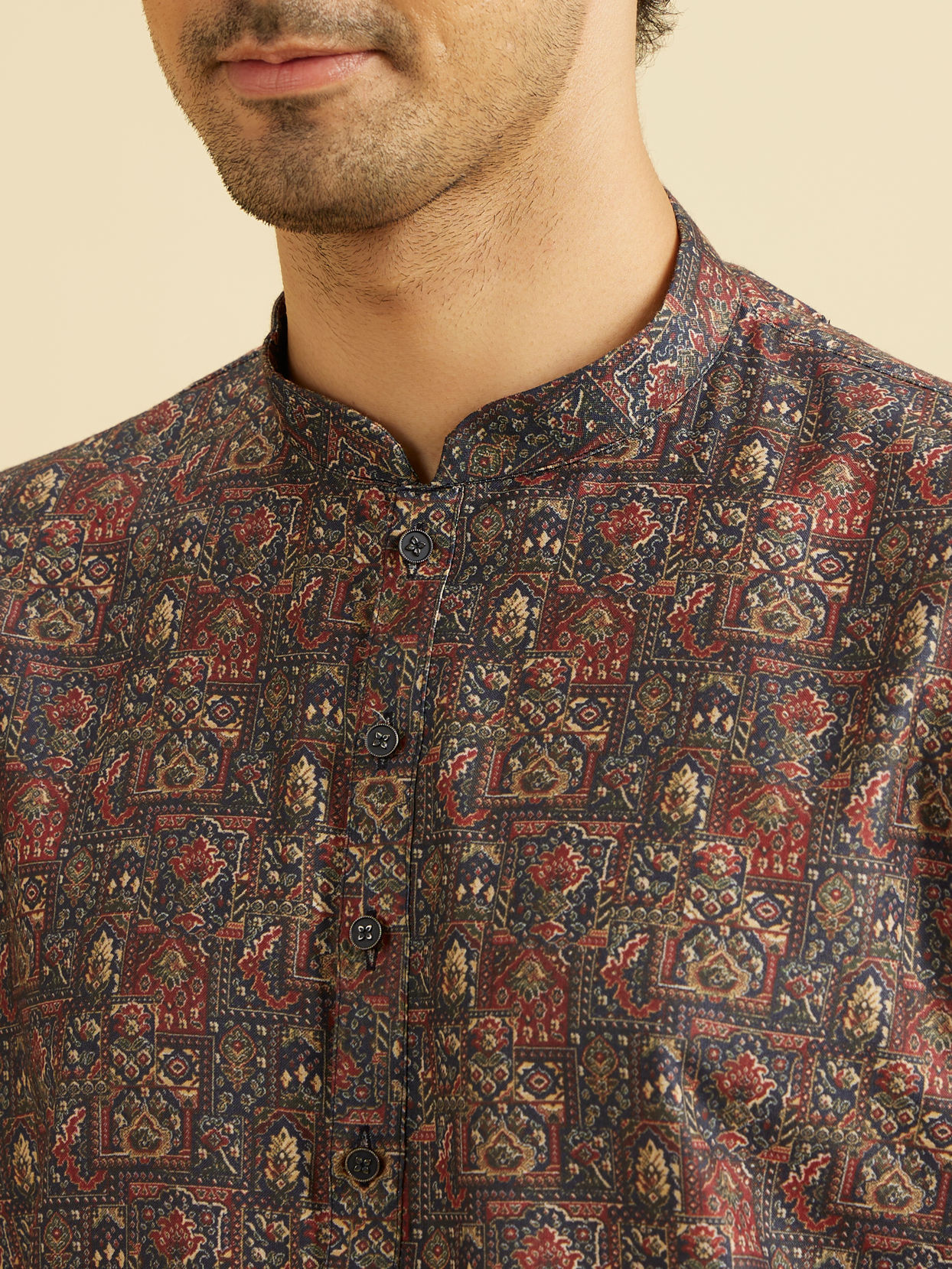 Manyavar Men Sapphire Charm Kurta