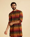 Mustard Red Mid Length Kurta