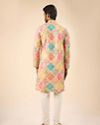 Manyavar Men Beige Cotton Harmony Kurta