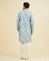 Manyavar Men Greyish Blue Cotton Kurta