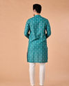 Manyavar Men Teal Green Elegance Kurta