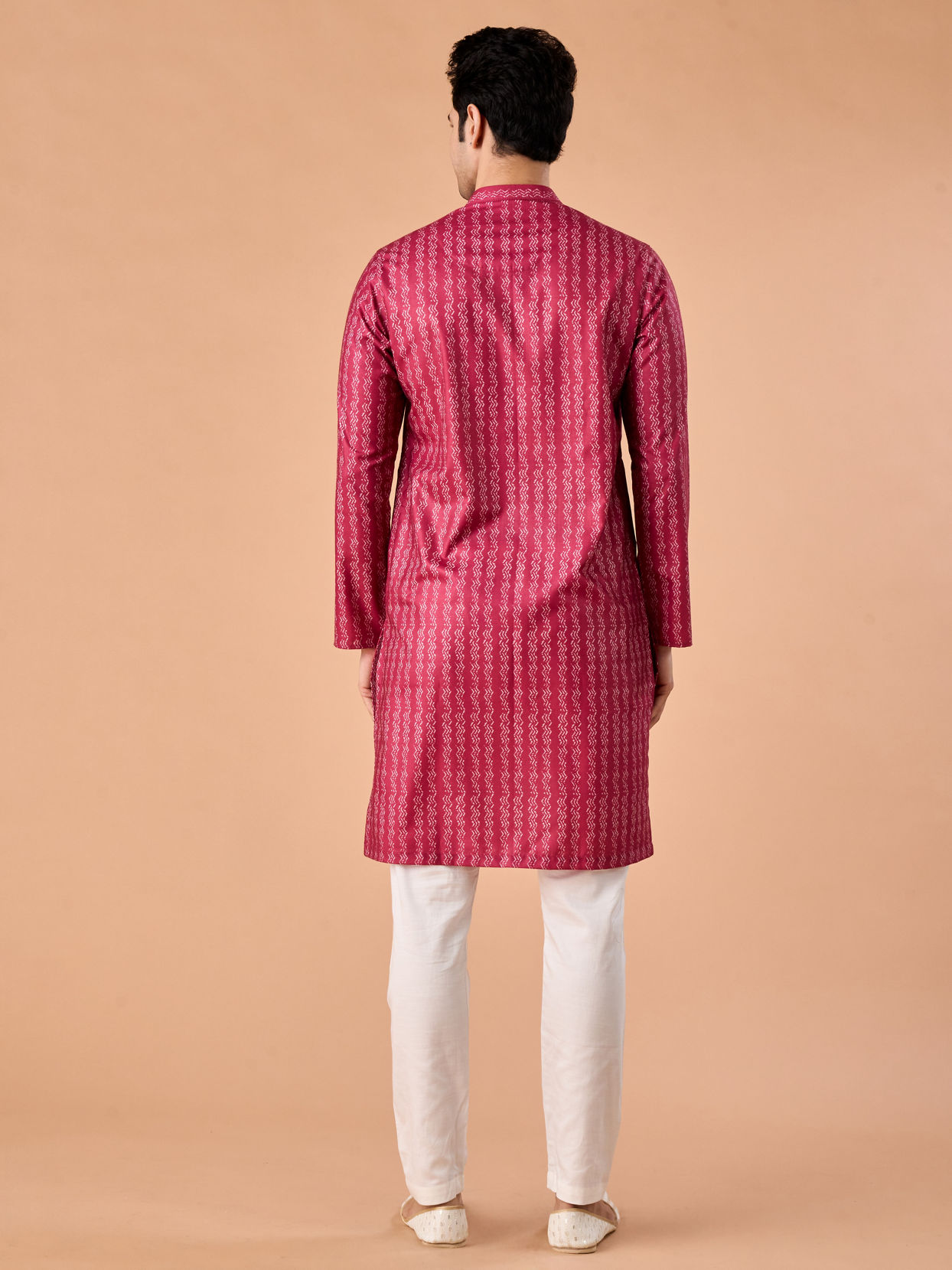 Manyavar Men Coral Elegance Kurta