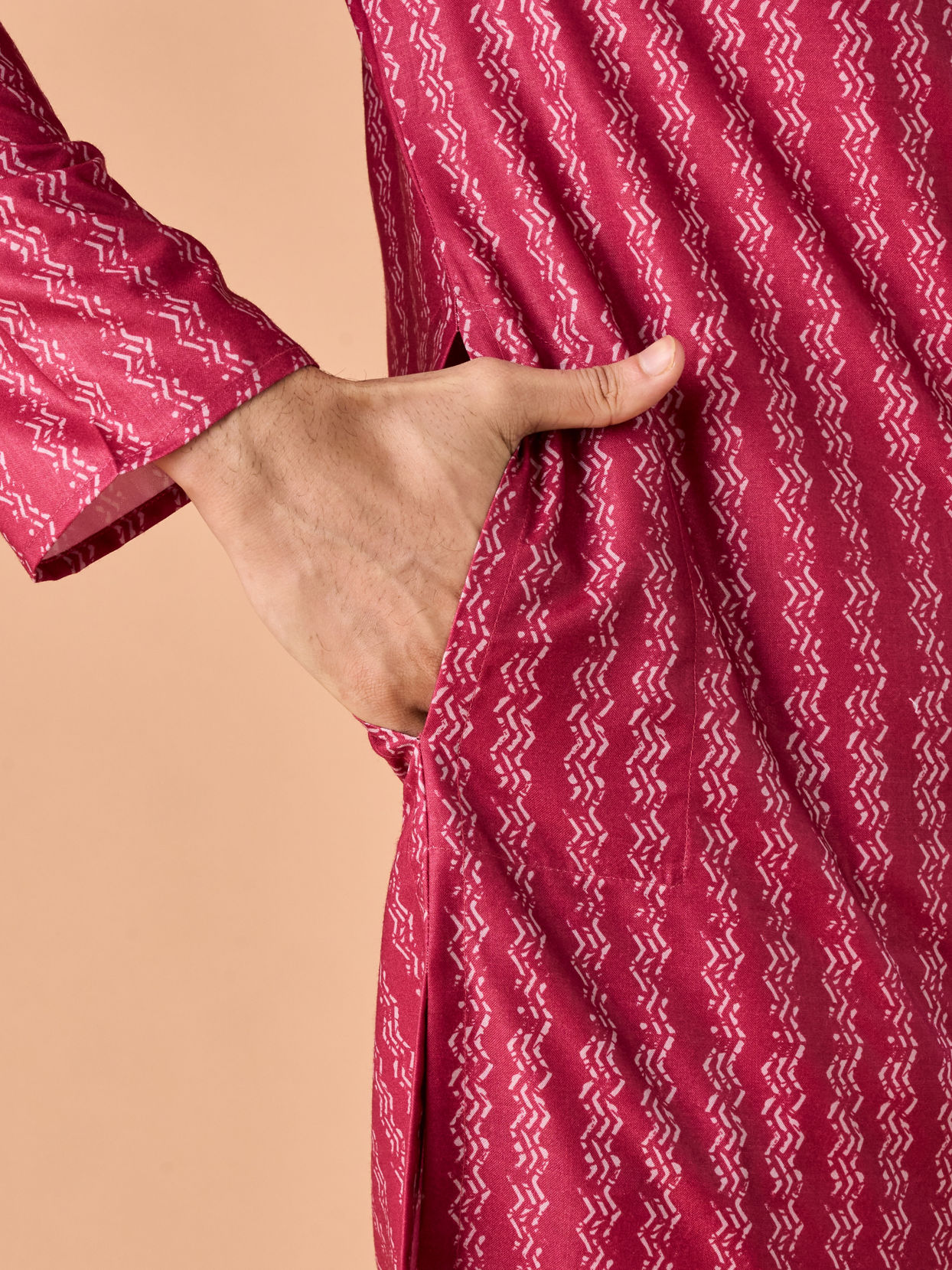 Manyavar Men Coral Elegance Kurta