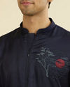 Manyavar Men Regal Dark Blue Kurta