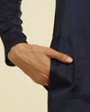 Manyavar Men Regal Dark Blue Kurta