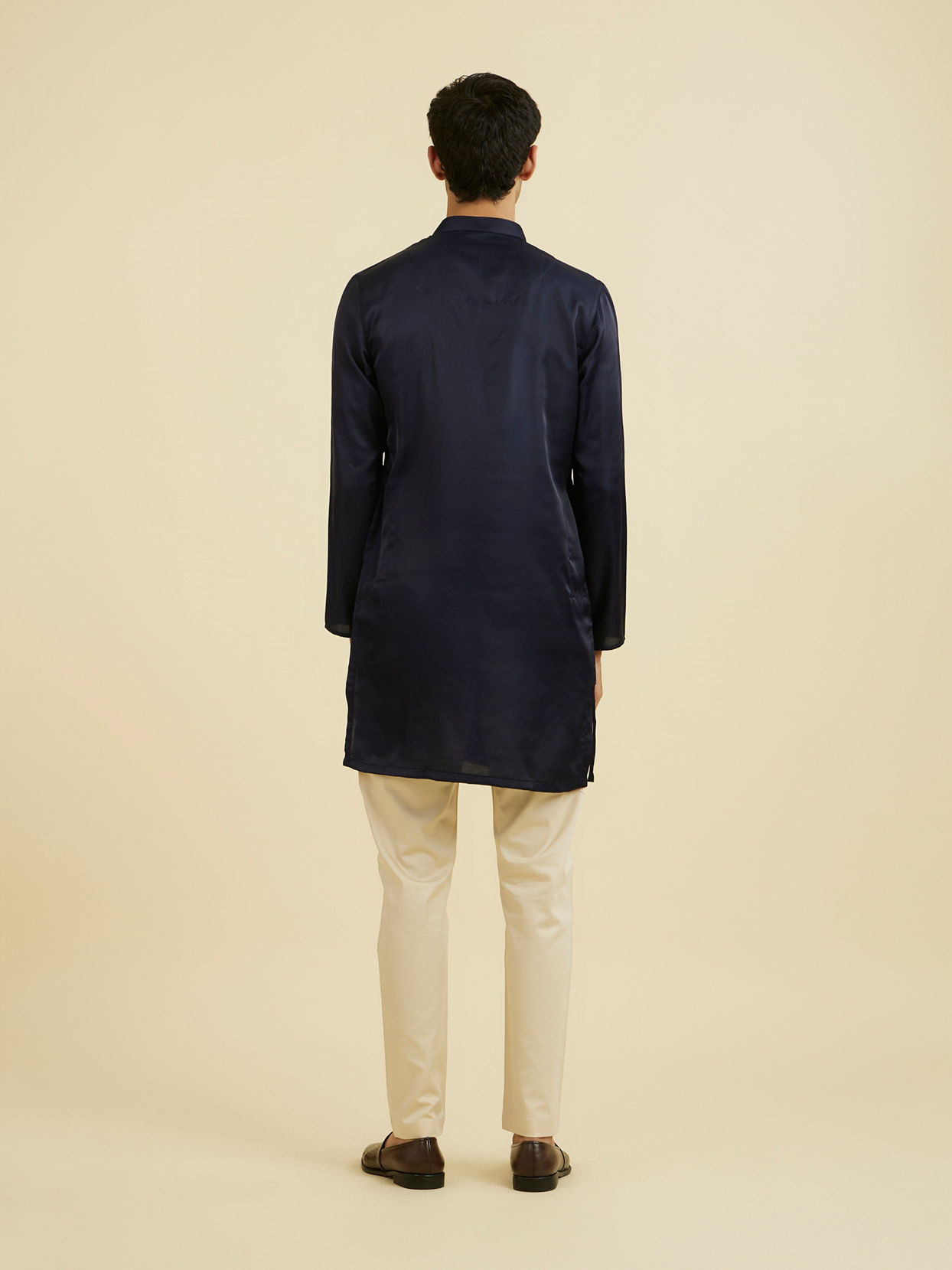 Manyavar Men Regal Dark Blue Kurta