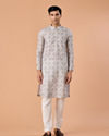 Manyavar Men Timeless Elegance Cream Kurta