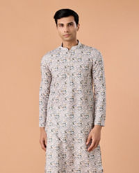 Manyavar Men Timeless Elegance Cream Kurta