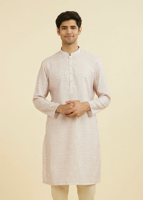 Manyavar Men Natural Elegance Kurta