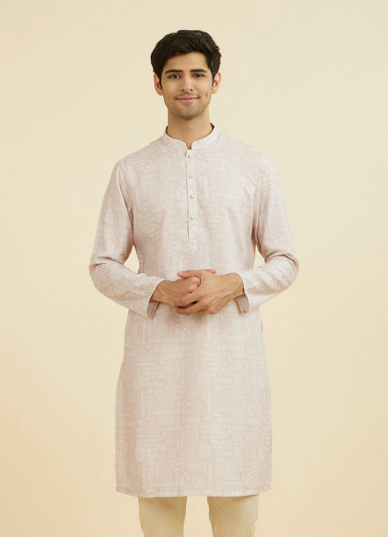 Manyavar Men Natural Elegance Kurta