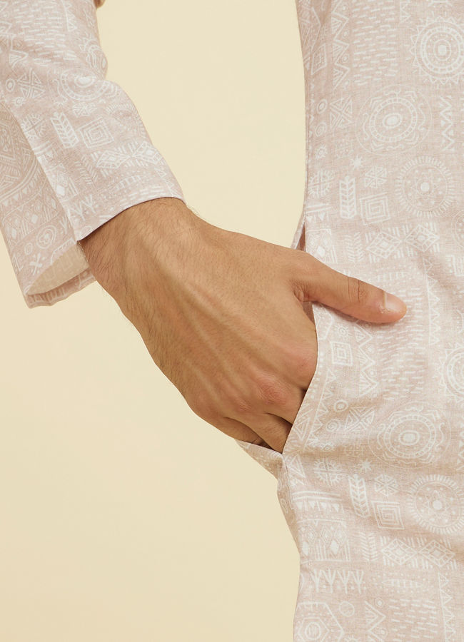 Manyavar Men Natural Elegance Kurta