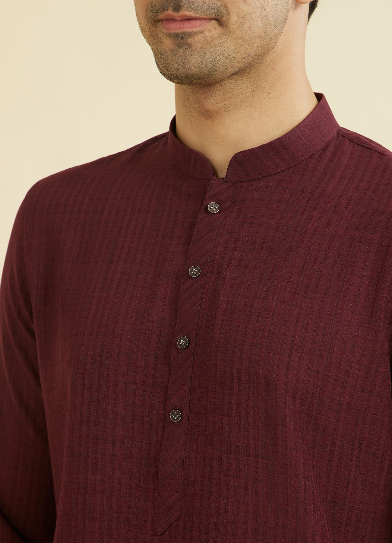 Manyavar Men Regal Wine Kurta