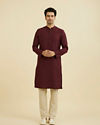 Manyavar Men Regal Wine Kurta