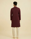 Manyavar Men Regal Wine Kurta