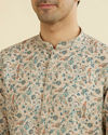 Manyavar Men Beige Elegance Kurta