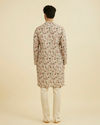 Manyavar Men Regal Beige Festive Kurta
