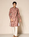 Manyavar Men Rust Radiance Kurta